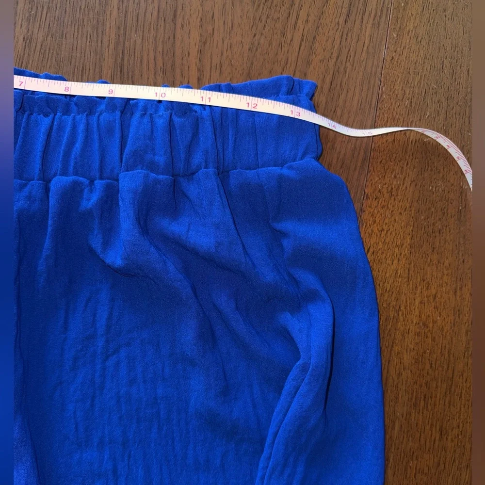 Susan Graver Electric Blue Wide-Leg Pants - Picture 7 of 14